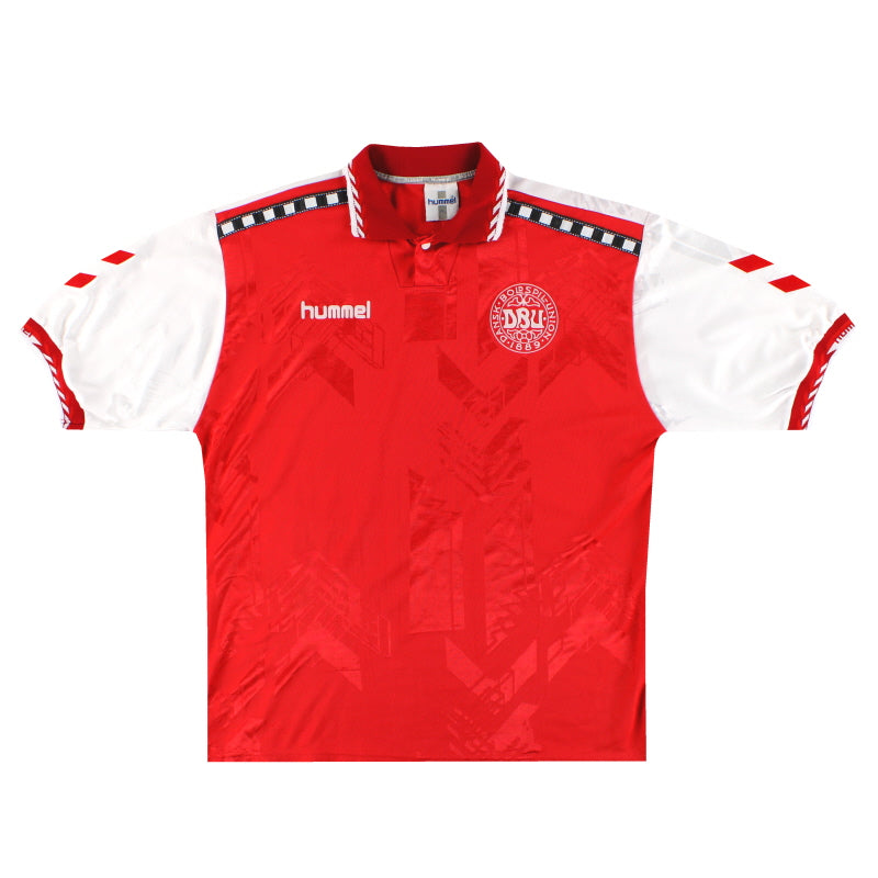 1996-98 Denmark Hummel Home Shirt XL | Vintage Football Shirts