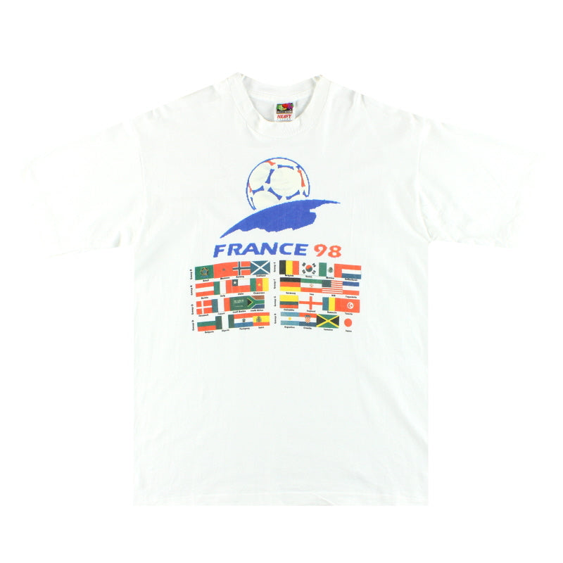 T-shirt Vintage France 98 - Look Délavé Coupe Du Monde Football, Pour Femmes, Coupe Décontractée - 9