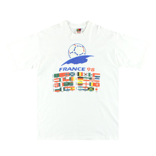 1998 France World Cup Graphic Tee L | Vintage Football Shirts