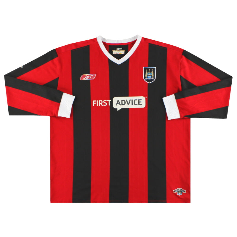 2003-04 Manchester City Reebok Away Shirt L/S XXL 234383 | Vintage