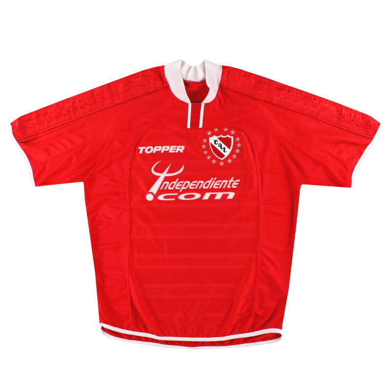 2002 Independiente Topper Home Shirt L | Vintage Football Shirts