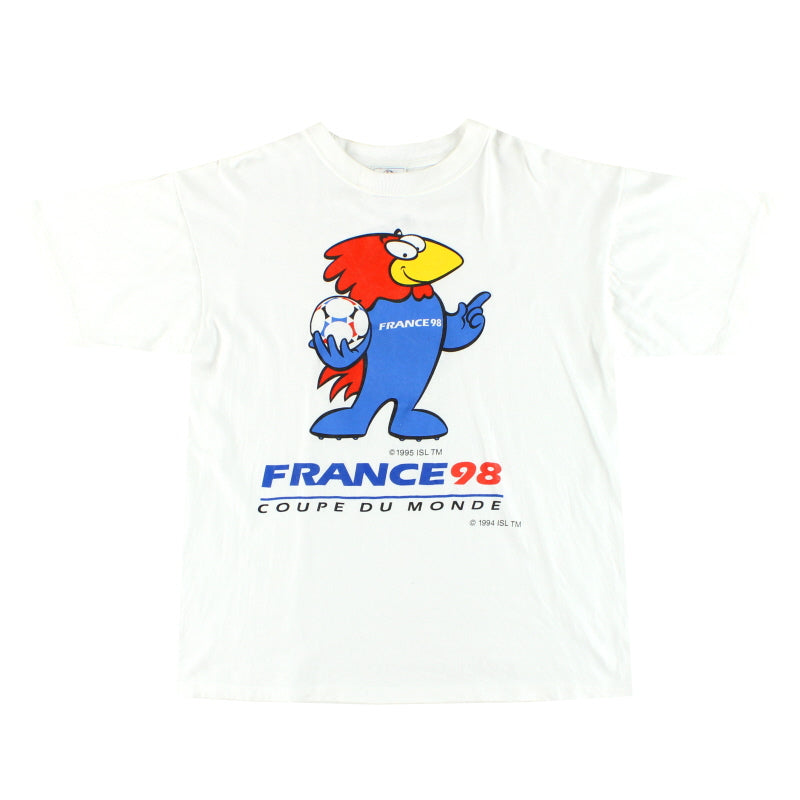 1998 France World Cup Graphic Tee L | Vintage Football Shirts