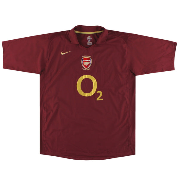 2005-06 Arsenal Nike Commemorative Highbury Home Shirt XXL 496620