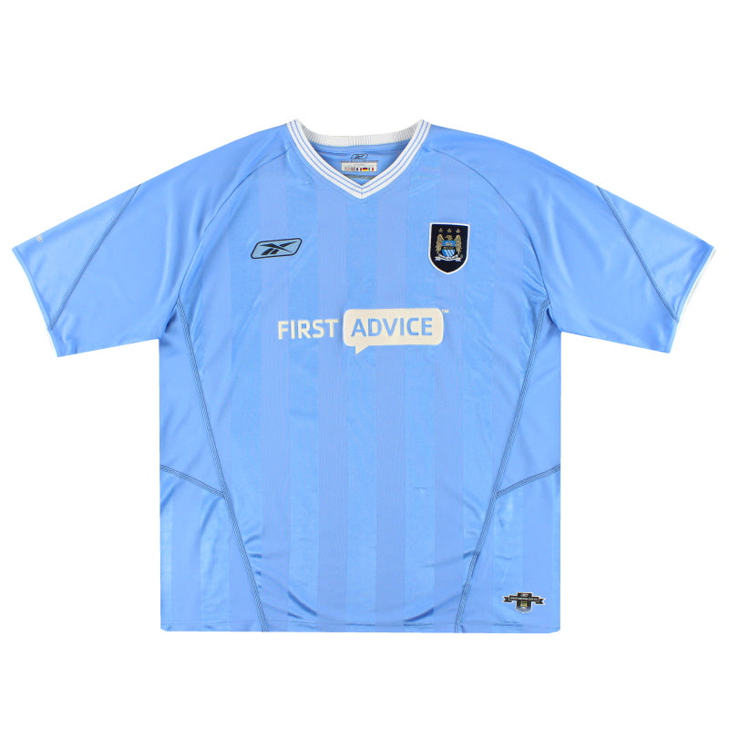 2003-04 Manchester City Reebok Home Shirt XL 233935 | Vintage