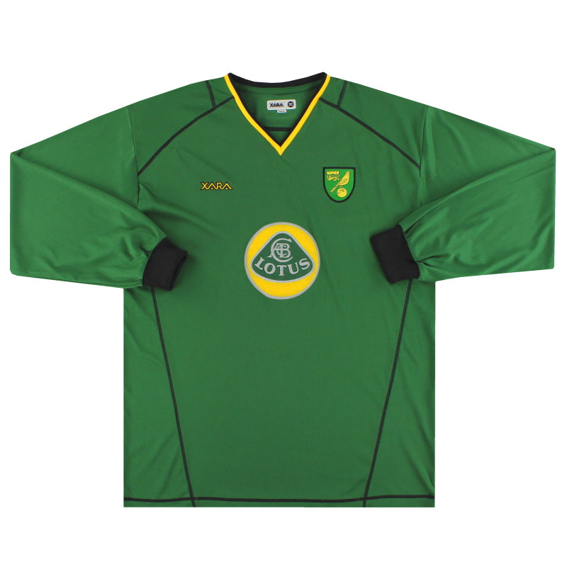 2003-04 Norwich City Away Shirt L/S XL | Vintage Football Shirts
