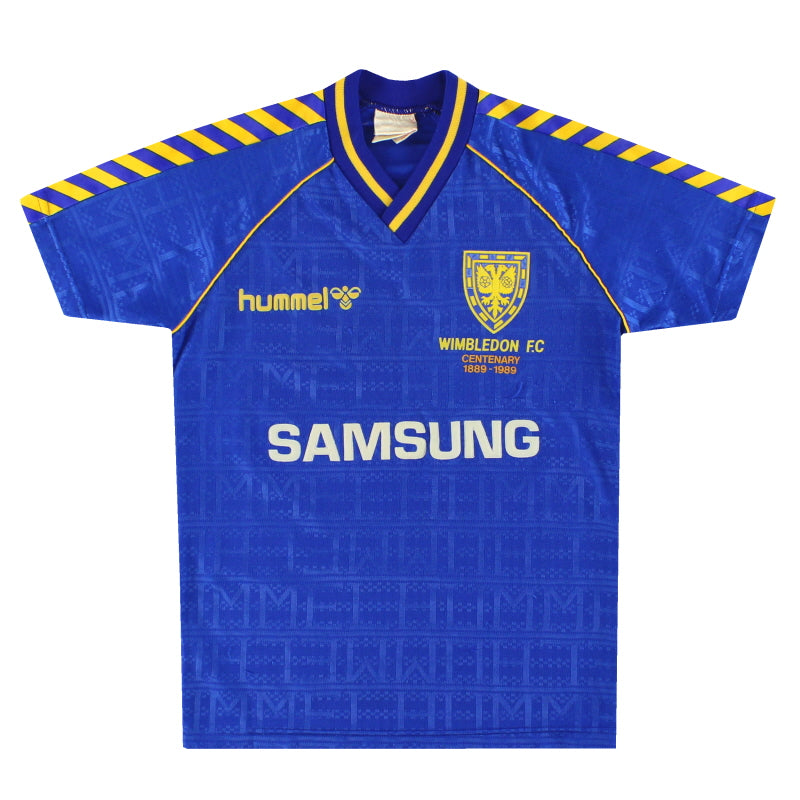 1989-90 Wimbledon Hummel Home Shirt Y | Vintage Football Shirts