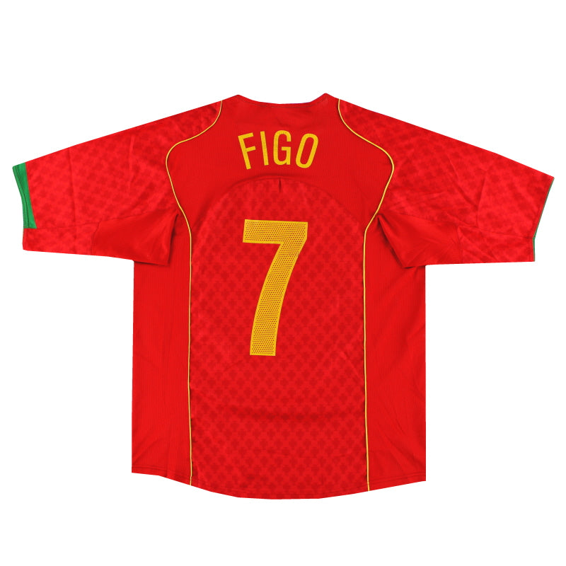 2004-06 Portugal Nike Home Shirt Figo #7 L | Vintage Football Shirts