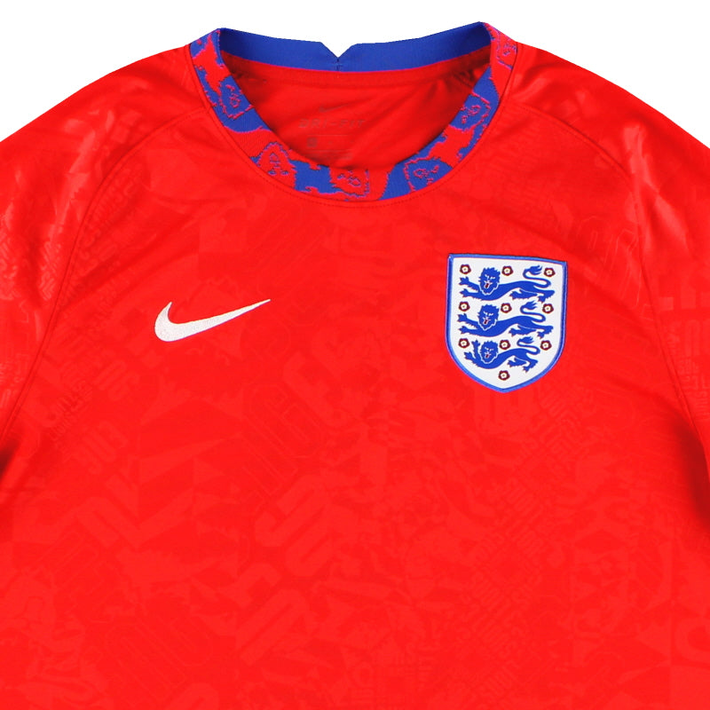 england pre match shirt red