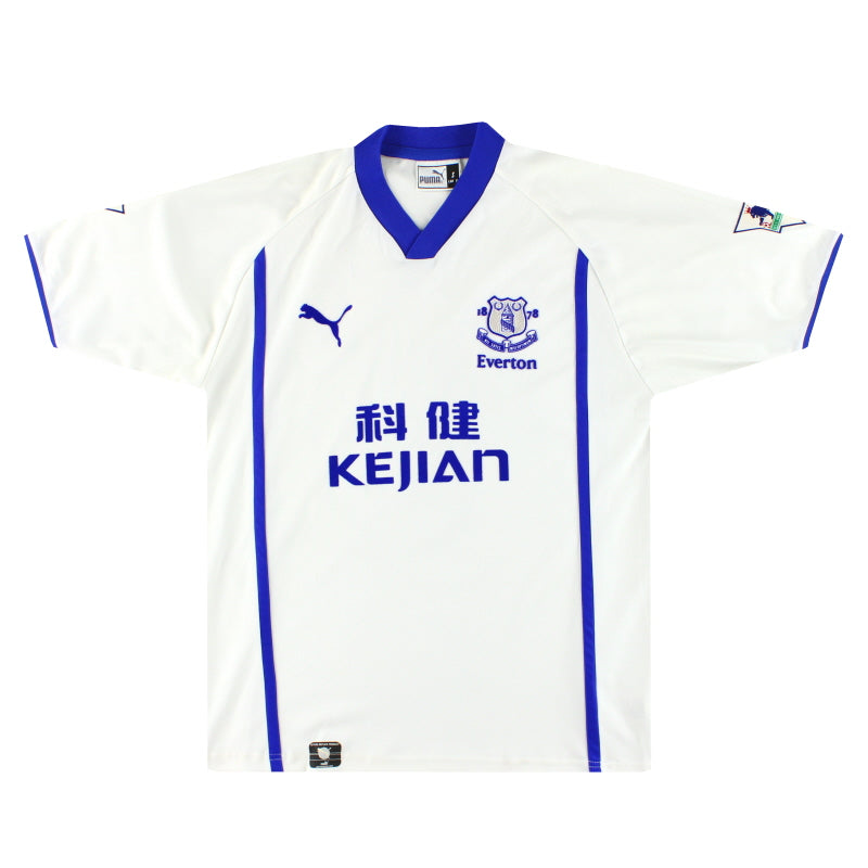 ウェア PUMA Everton Away SS Jersey M 2002-03 Everton Puma Away Shirt Unsworth #6 S | Vintage Football