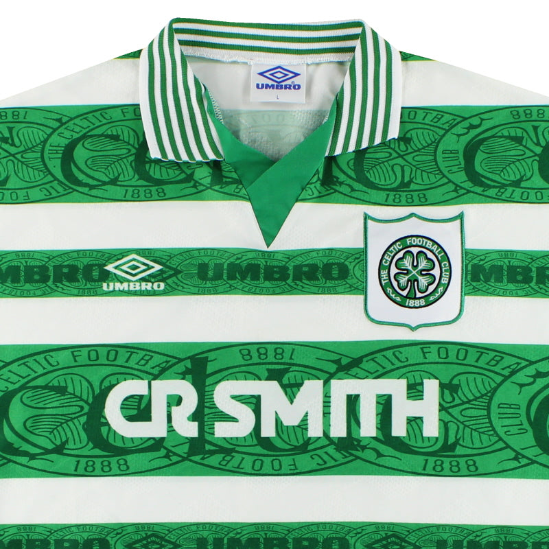 1995-97 Celtic Umbro Home Shirt L | Vintage Football Shirts