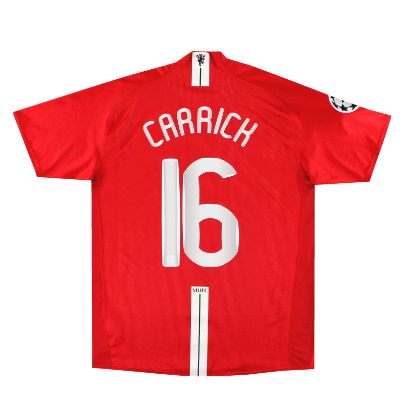2007-09 Manchester United Nike 'CL Final' Home Shirt Carrick #16 L