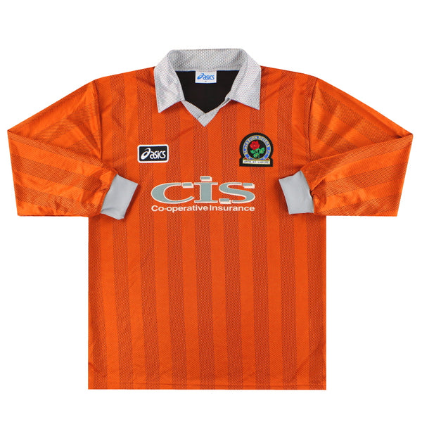 ブラックバーンローバーズ　97-98 アウェイユニフォーム　ASICS 長袖 1997-98 Blackburn Asics Away Shirt L/S *Mint* XL | Vintage