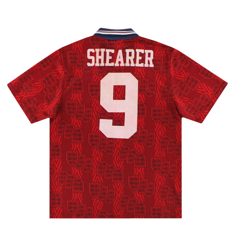 1994-95 England Umbro Away Shirt Shearer #9 M | Vintage Football