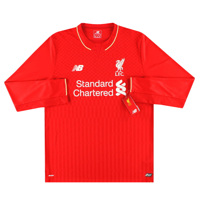 2015-16 Liverpool New Balance Home Shirt L/S *w/tags* L WSTM542