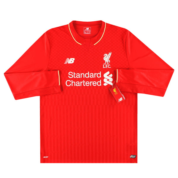 2015-16 Liverpool New Balance Home Shirt L/S *w/tags* L WSTM542