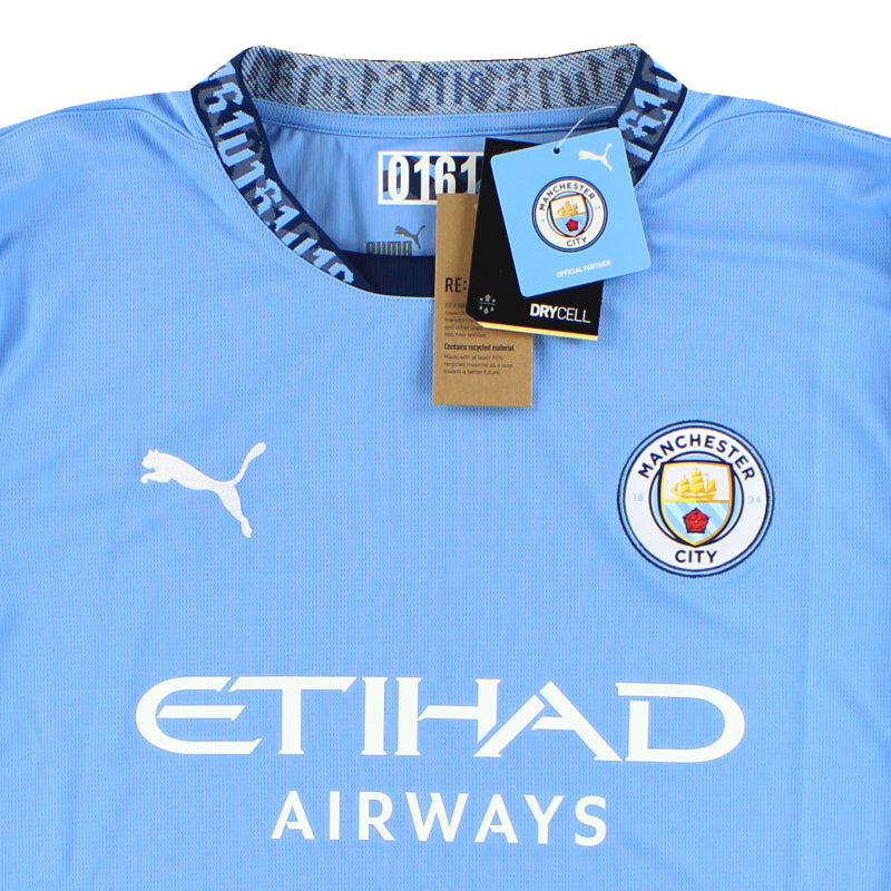 2024-25 Manchester City Puma Home Shirt L/S *w/tags* 775076-01
