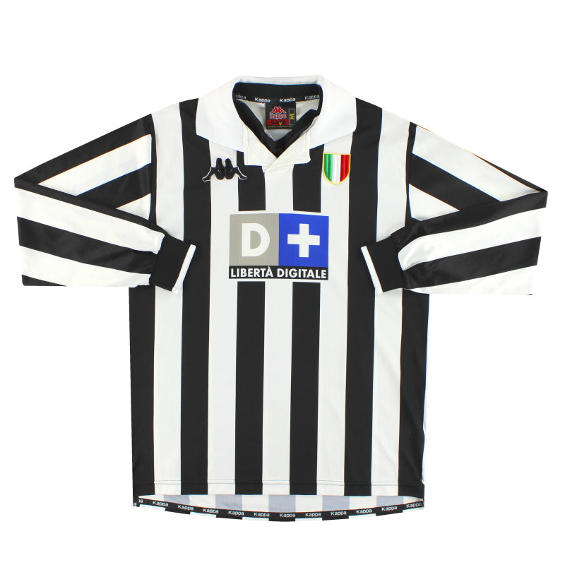 1998-99 Juventus Kappa Home Shirt L/S M | Vintage Football Shirts