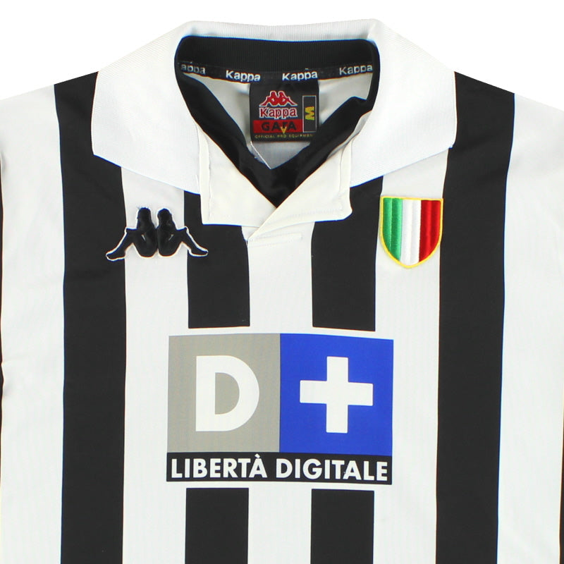 1998-99 Juventus Kappa Home Shirt L/S M | Vintage Football Shirts