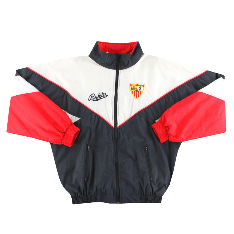 1990-92 Sevilla Bukta Tracksuit Jacket L | Vintage Football Shirts