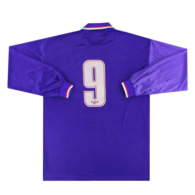 1995-96 Fiorentina Reebok Match Issue Home Shirt L/S #9 XL