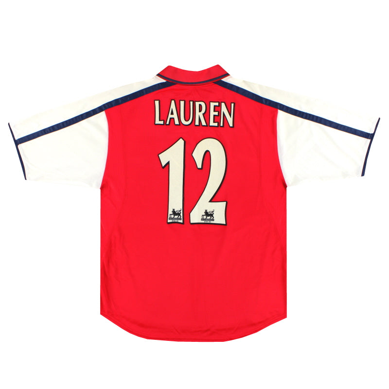 2000-02 Arsenal Nike Home Shirt Lauren #12 L | Vintage Football Shirts