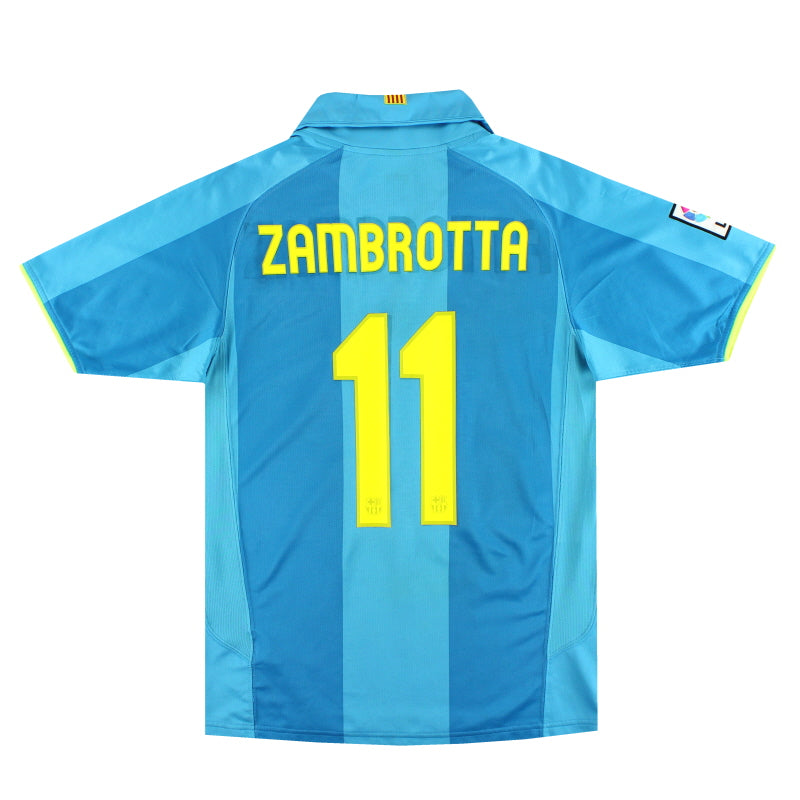 2007-08 Barcelona Nike Away Shirt Zambrotta #11 S 237743-414