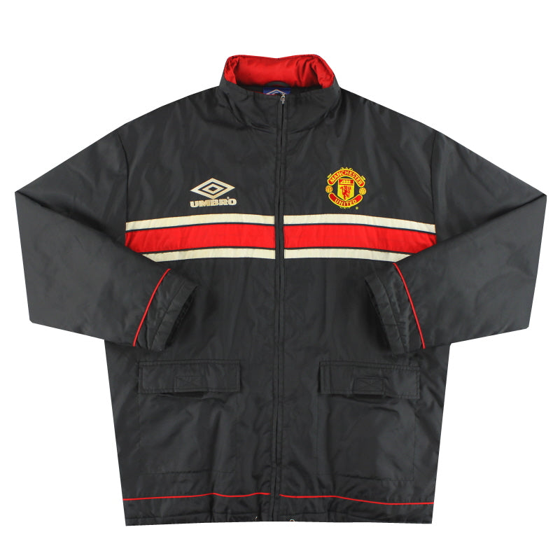 1998-99 Manchester United Umbro Padded Bench Coat XL | Vintage