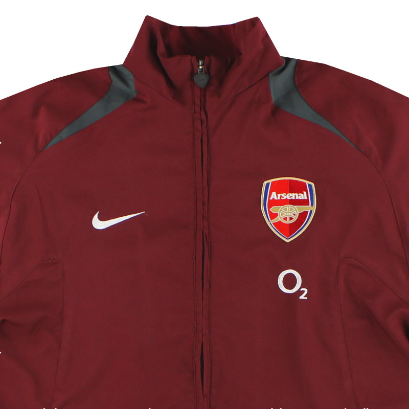 2005-06 Arsenal Nike Track Jacket L 195590 | Vintage Football Shirts