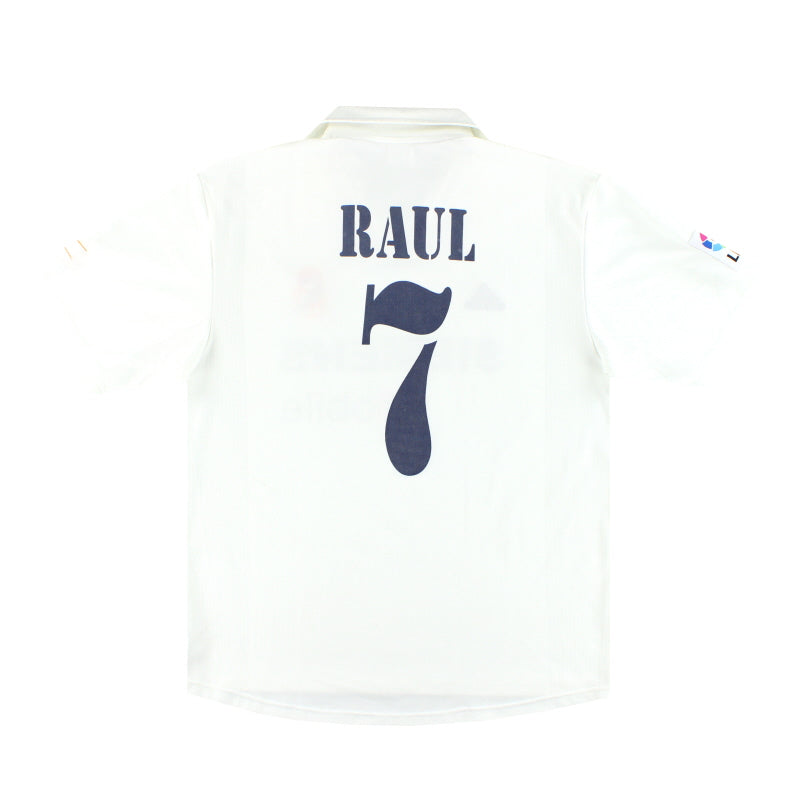2002-03 Real Madrid adidas Centenary Home Shirt Raul #7 L 156653
