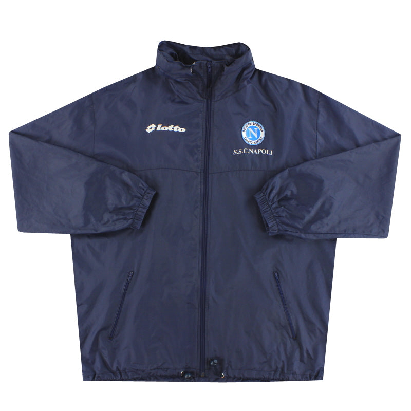 1996-97 Napoli Lotto Hooded Rain Jacket XL | Vintage Football Shirts