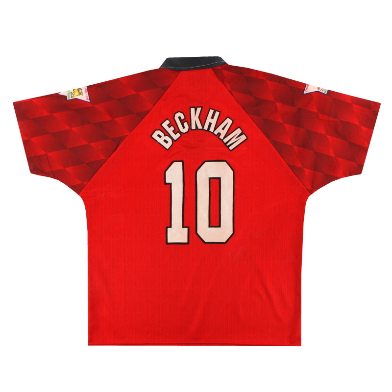 1996-98 Manchester United Umbro Home Shirt Beckham #10 L | Vintage