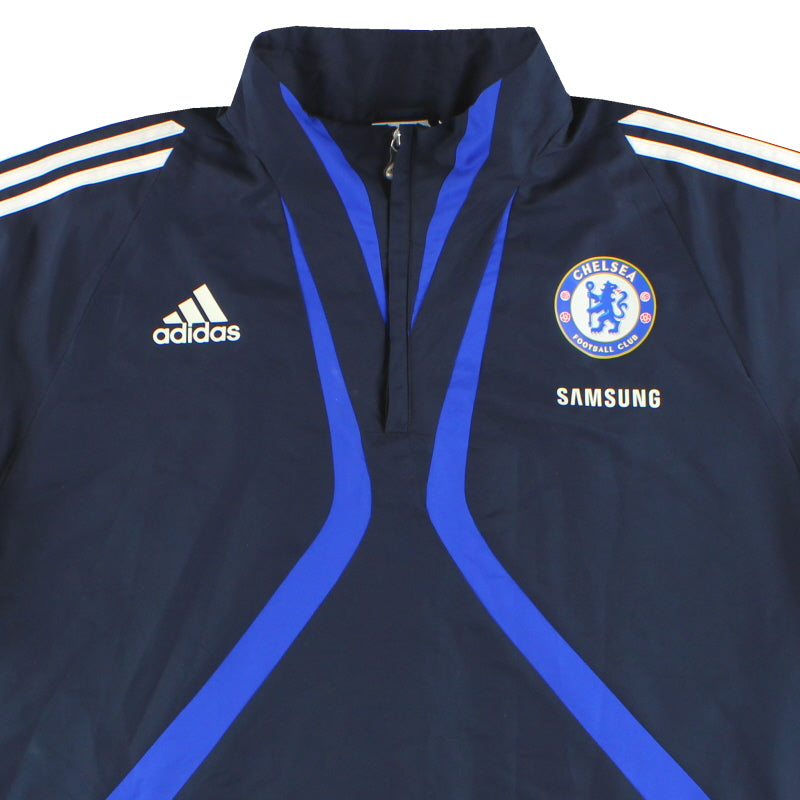 2009-10 Chelsea adidas 1/4 Zip Top XL E83980 | Vintage Football Shirts