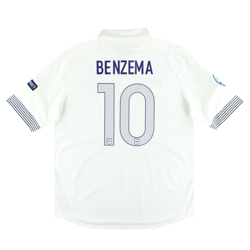 2012-13 France Nike Away Shirt Benzema #10 XL 449683-105 | Vintage