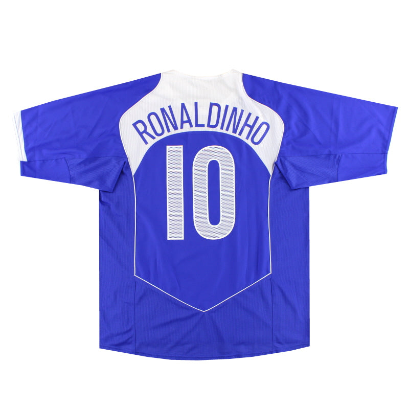 2004-06 Brazil Nike Away Shirt Ronaldinho #10 *w/tags* XL 116601