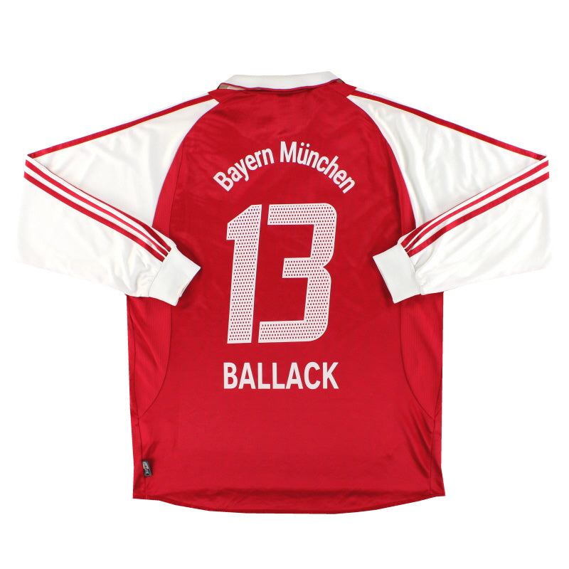 2003-04 Bayern Munich adidas Home Shirt Ballack #13 L/S XL