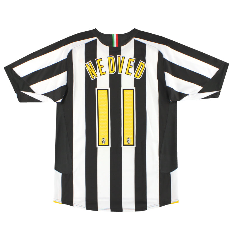 2005-06 Juventus Nike Home Shirt Nedved #11 *As New* M | Vintage