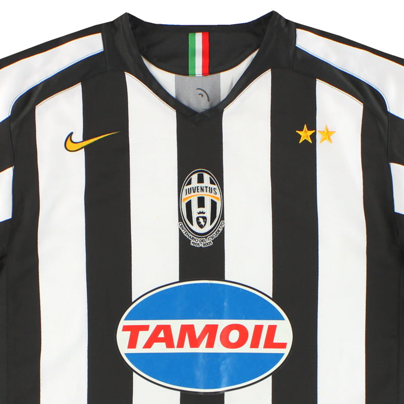 2005-06 Juventus Nike Home Shirt L/S M 195863 | Vintage Football