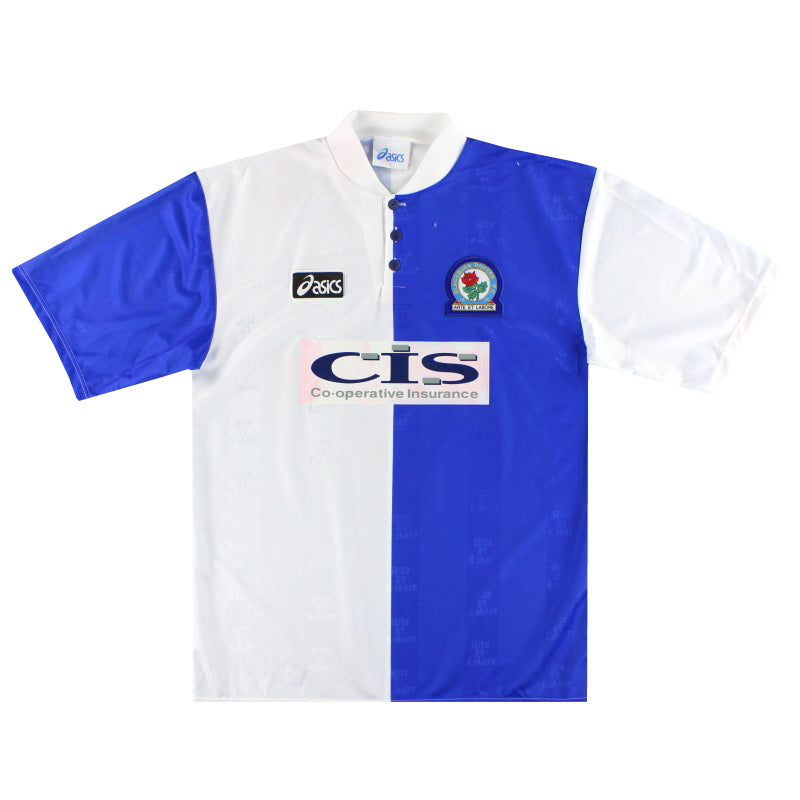 1996-98 Blackburn Asics Home Shirt L | Vintage Football Shirts