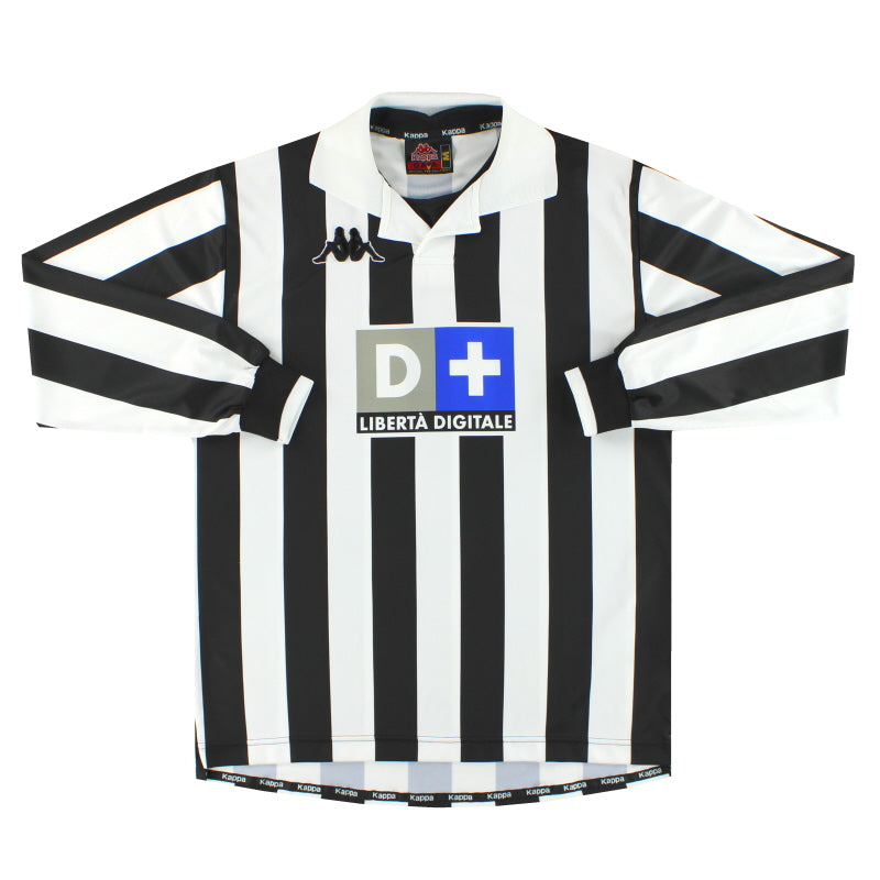 98/99 Juventus Kappa 長袖 ユニフォーム D＋　イタリア製 1998-99 Juventus Kappa Home Shirt L/S M | Vintage Football Shirts