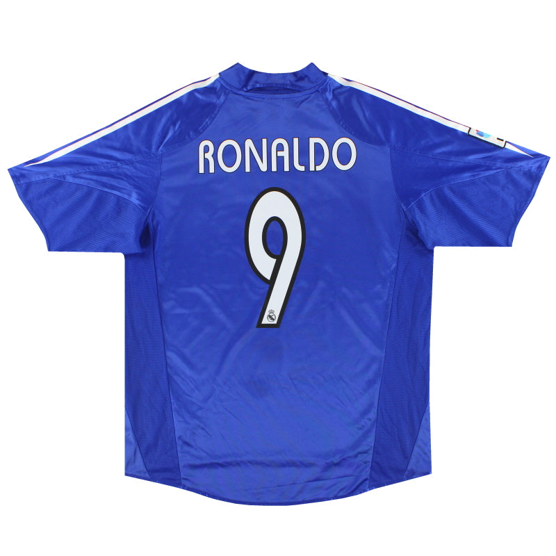 2004-05 Real Madrid adidas Third Shirt Ronaldo #9 L 188609