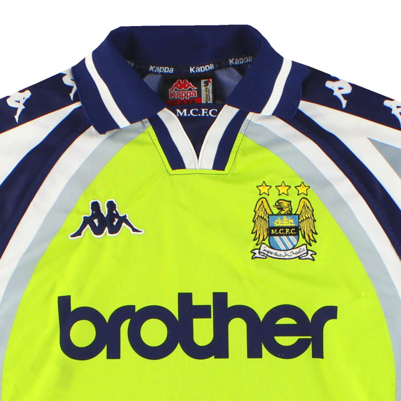 1997-99 Manchester City Kappa Goalkeeper Shirt S | Vintage