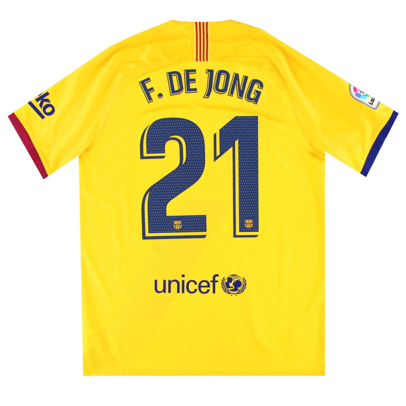 2019-20 Barcelona Nike Away Shirt De Jong #21 *Mint* L AJ5531