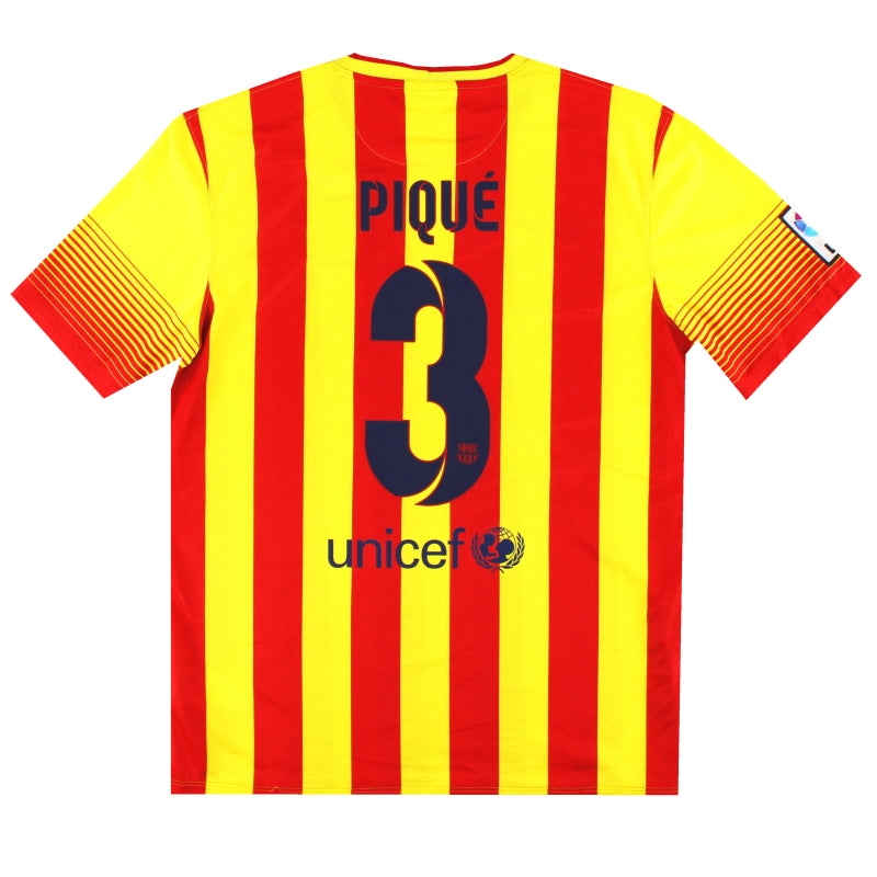 2013-14 Barcelona Nike Away Shirt Pique #3 *w/tags* L 532823-703