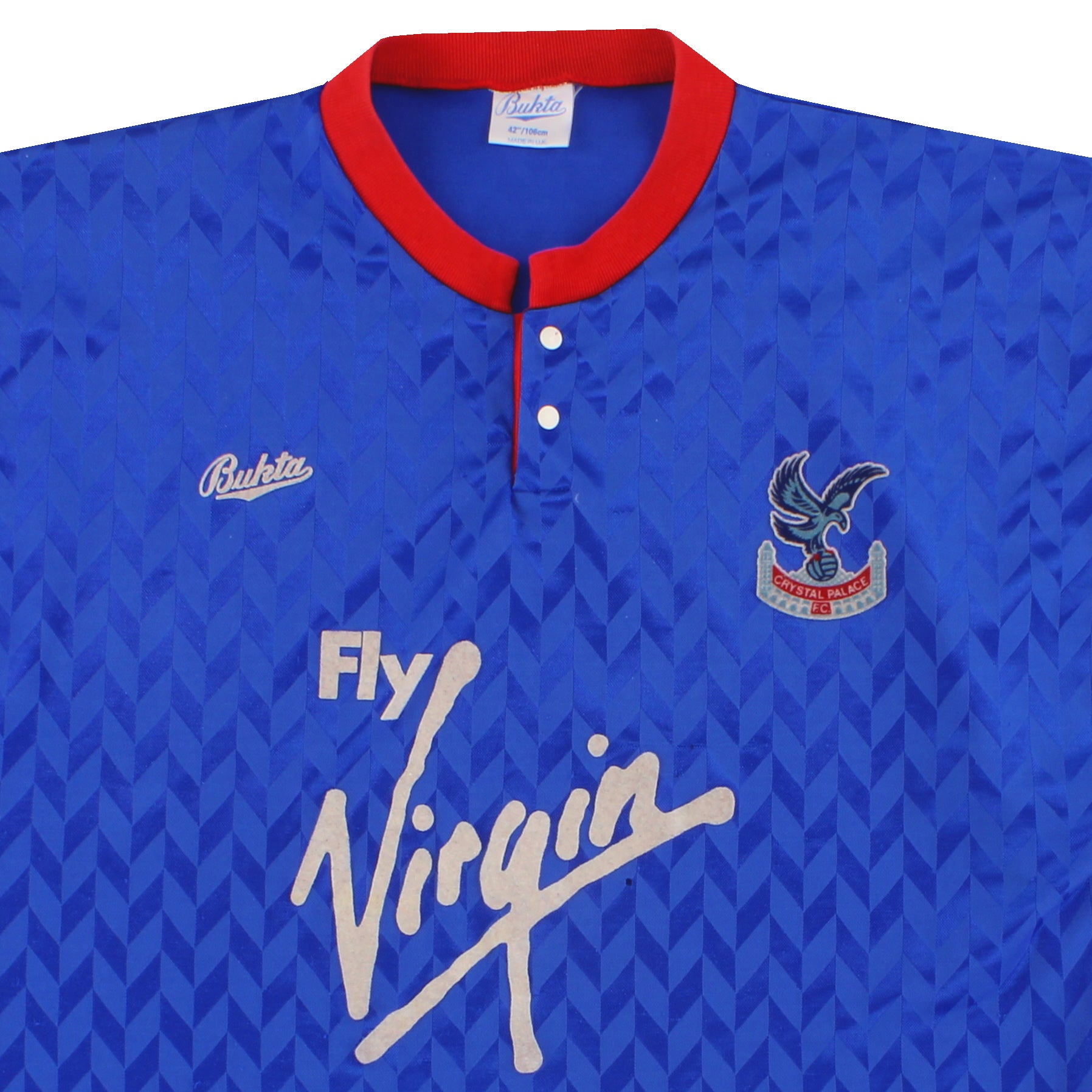 1990-91 Crystal Palace Bukta Away Shirt L | Vintage Football Shirts