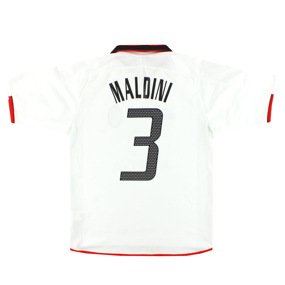 2003-04 AC Milan adidas CL Away Shirt Maldini #3 M 912804