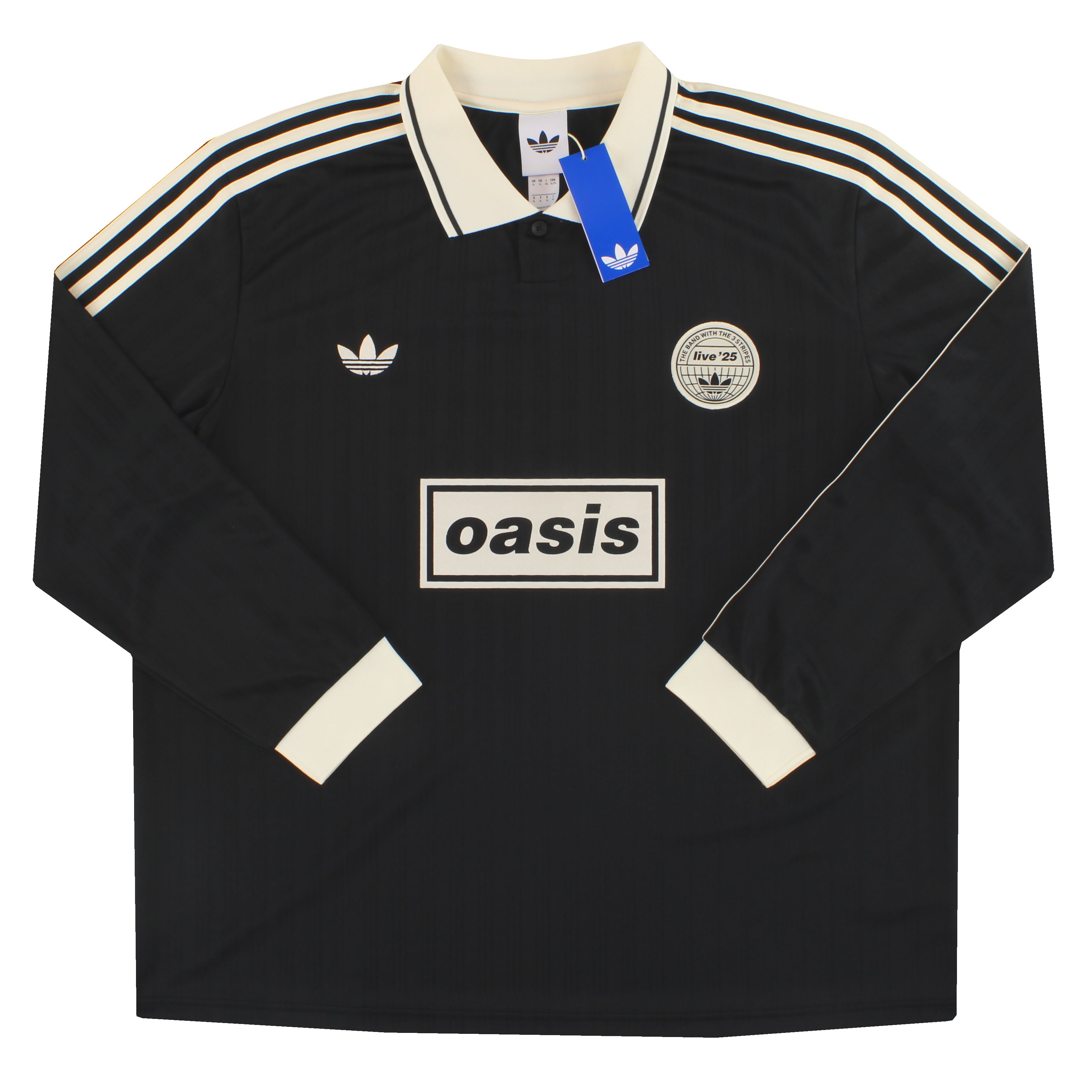 adidas x Oasis Tour Jacquard Stripe Shirt L/S *w/tags* KY8722