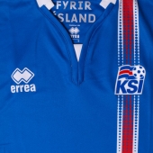 2016-17 Iceland Home Errea Football Shirt 