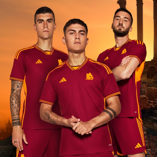 AS Roma 2023-24 Home Kit by adidas