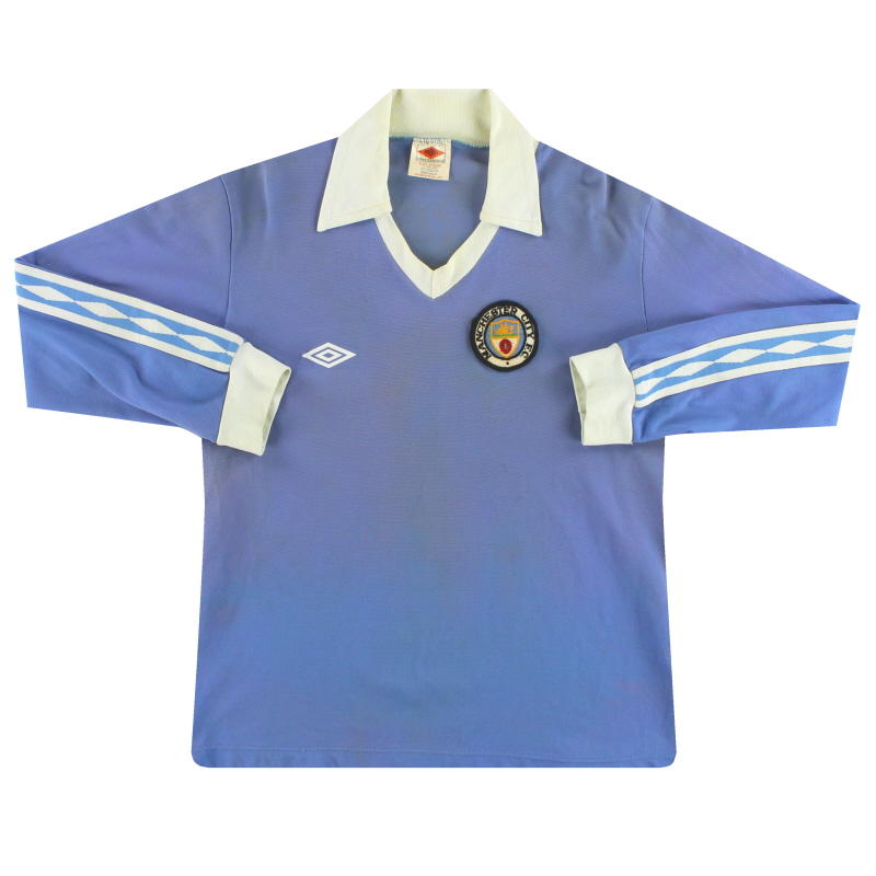 1977-81 Manchester City Umbro Home Shirt L/S M