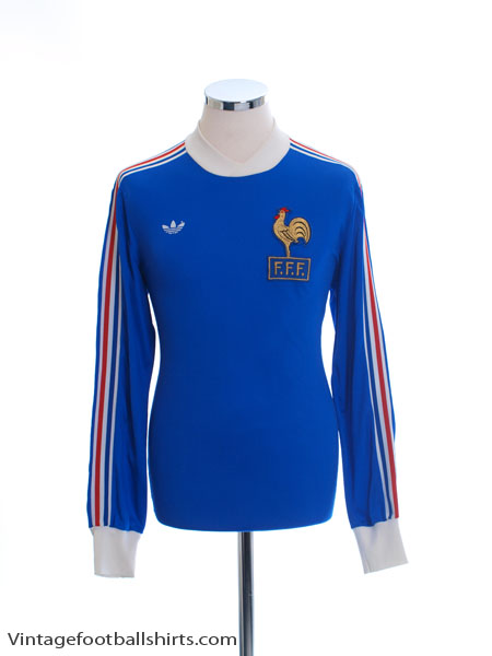 France L/S home shirt 1978 (FIFA World Cup) in Small (rare) - Football &  Vintage Amsterdam